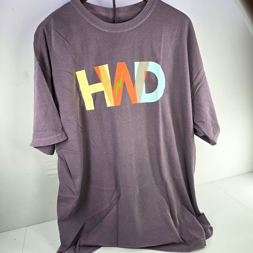 Halfway Dead HWD Trance Graphic Tee Wine 2XL A20HMPA009